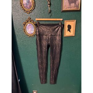 Spanx Cheetah Print Shine Leggings Sz 1XL